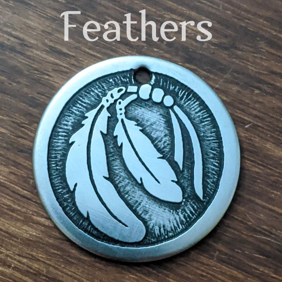 Feathers Pet Tag