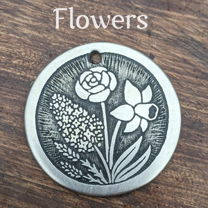 Flowers Pet Tag