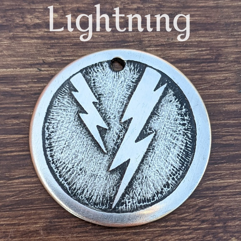 Lightning Bolt Pet Tag