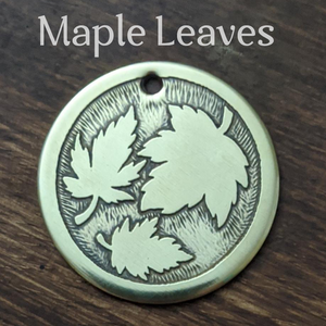 Maple Leaves Pet Tag