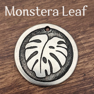 Monstera Leaf Pet Tag