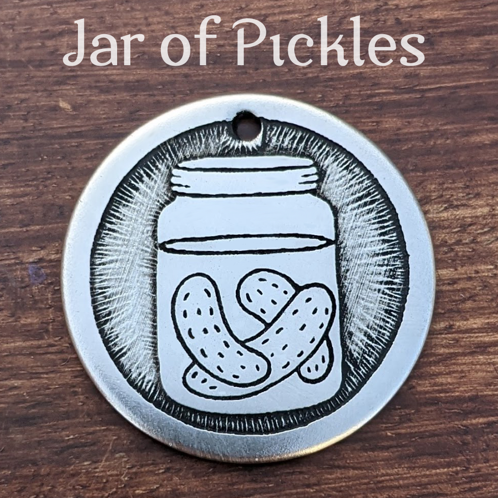 Jar of Pickles Pet Tag