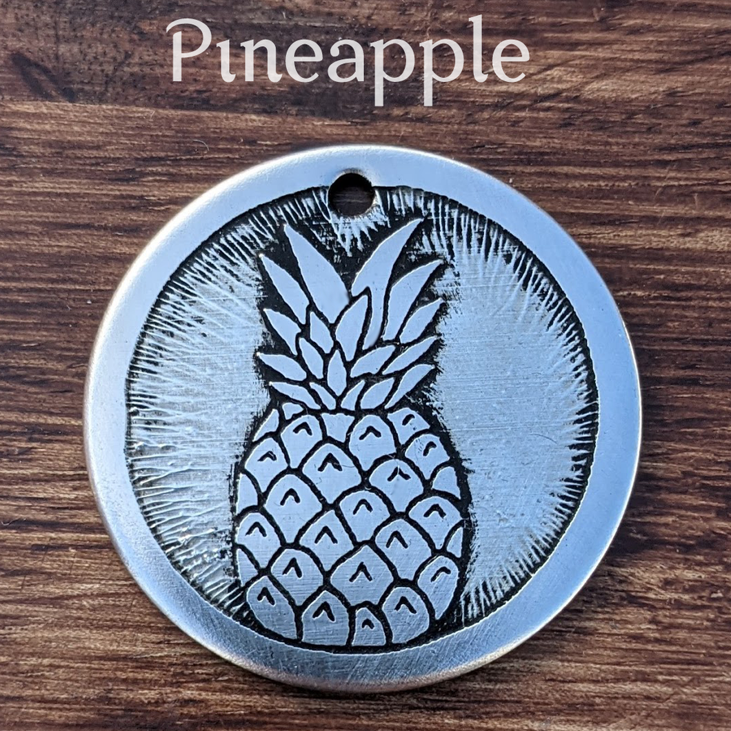 Pineapple Pet Tag