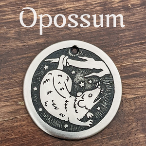 Opossum Pet Tag