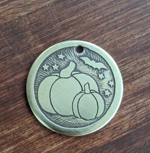 Pumpkin Pet Tag