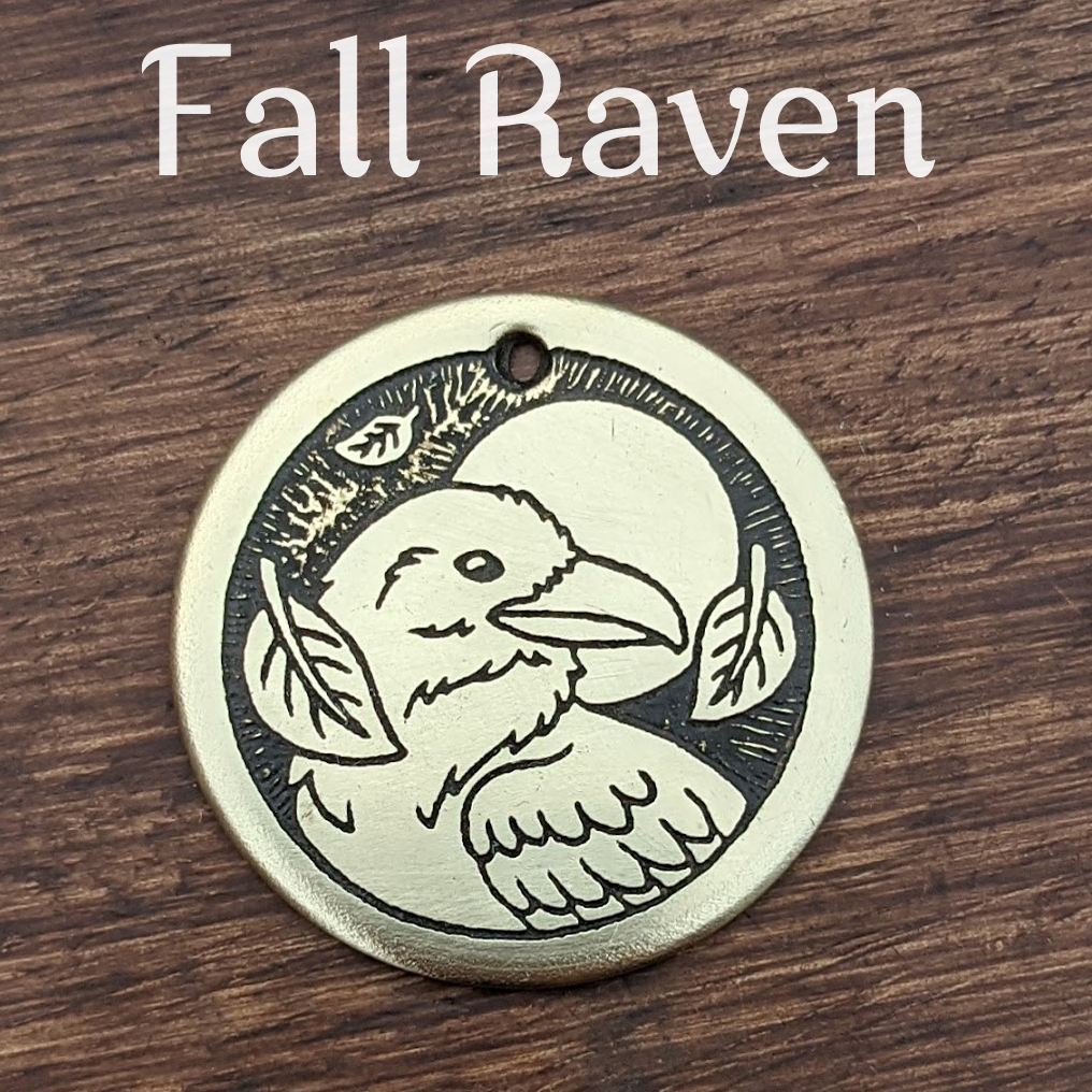 Fall Raven Pet Tag