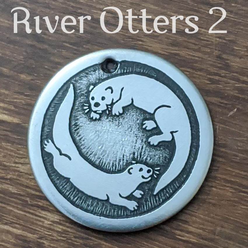 River Otters 2 Pet Tag