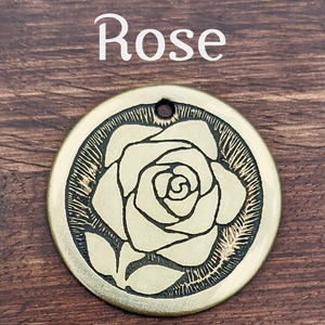 Rose Pet Tag