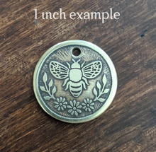 Load image into Gallery viewer, Bee with Daisies Pet Tag
