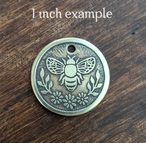 Bee with Daisies Pet Tag