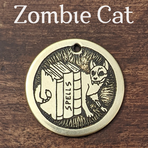 Zombie Cat Pet Tag