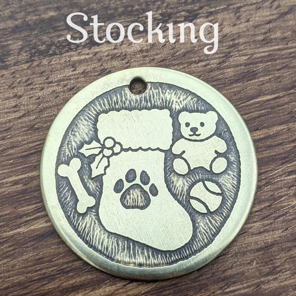 Stocking Pet Tag