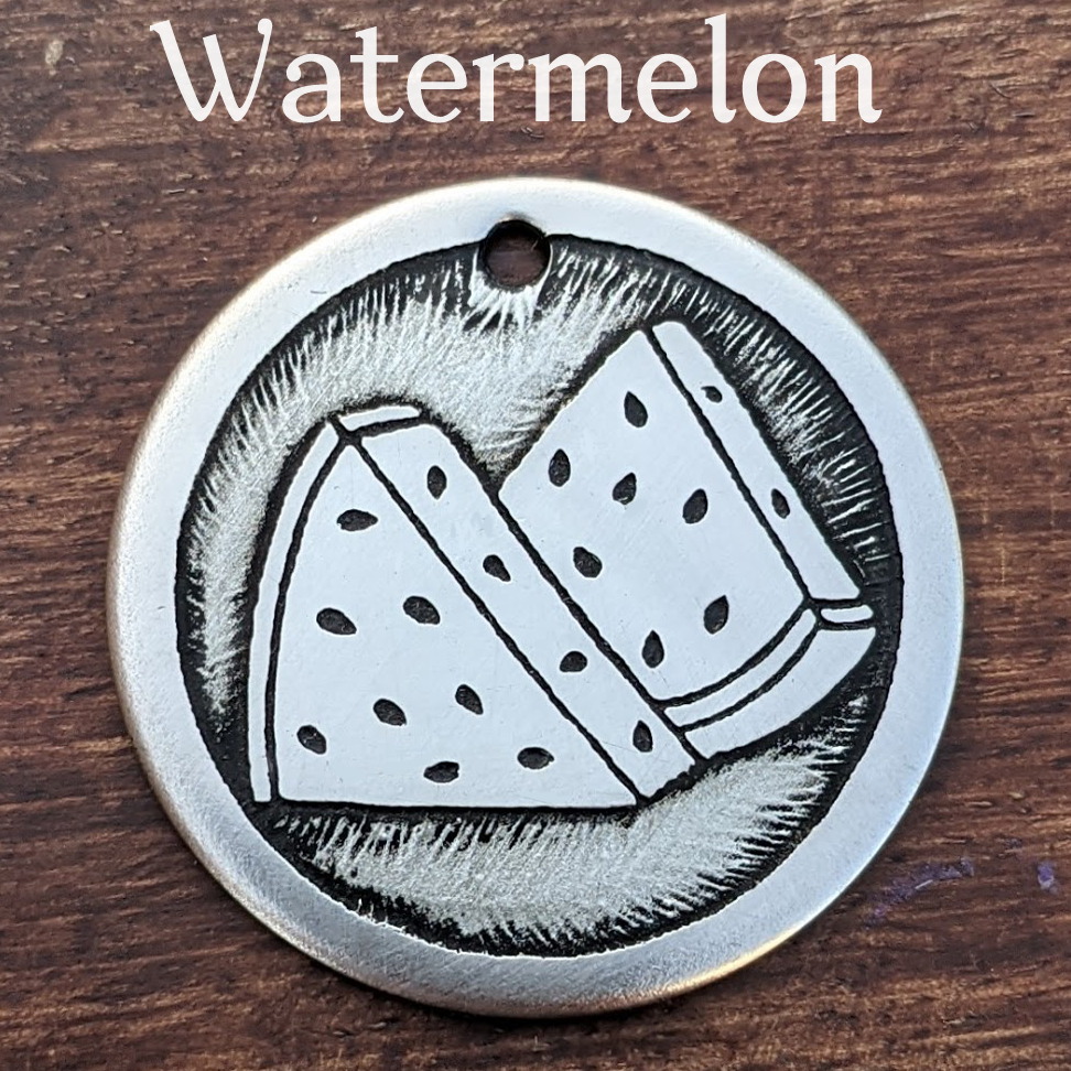 Watermelon Pet Tag