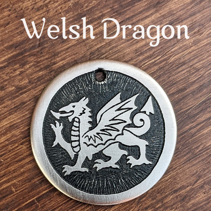 Welsh Dragon Pet Tag