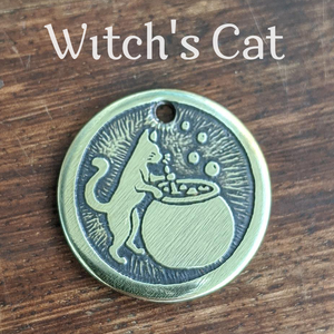 Witch's Cat Pet Tag