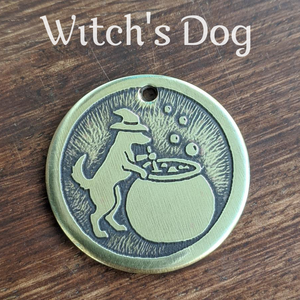 Witch's Dog Pet Tag